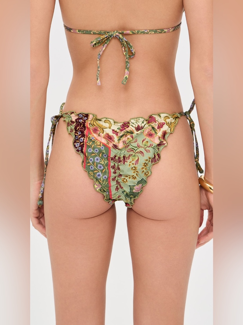 New! Agua Bendita Algeria Handmade Bikini Bottoms Size Medium 34345